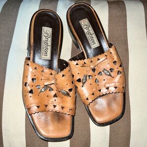 Brighton leather sandal slides